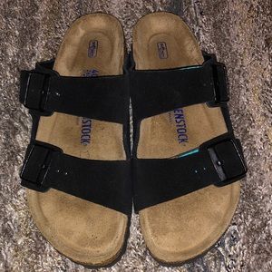 Authentic Birkenstock Arizona Black Suede 40